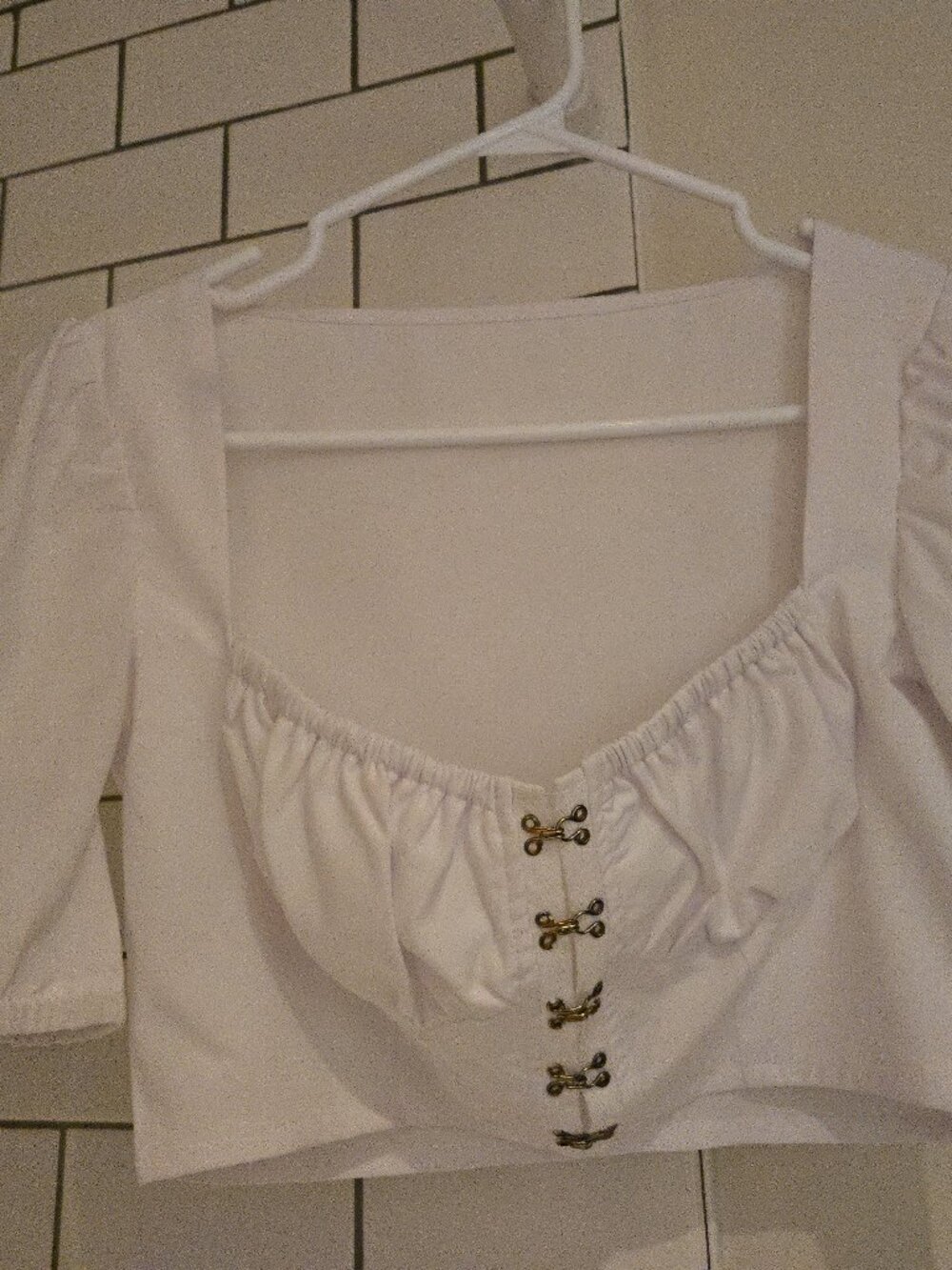 Puff sleeve top - crop - costume